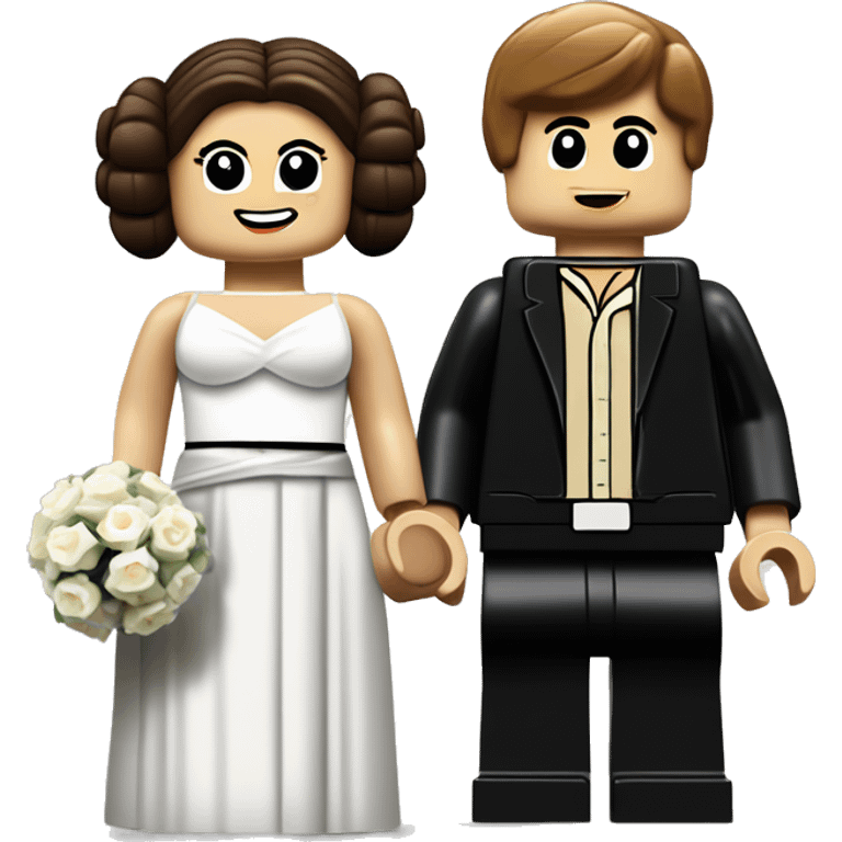 Lego Princess Leia and Anakin  Skywalker get married then have kids together.  emoji