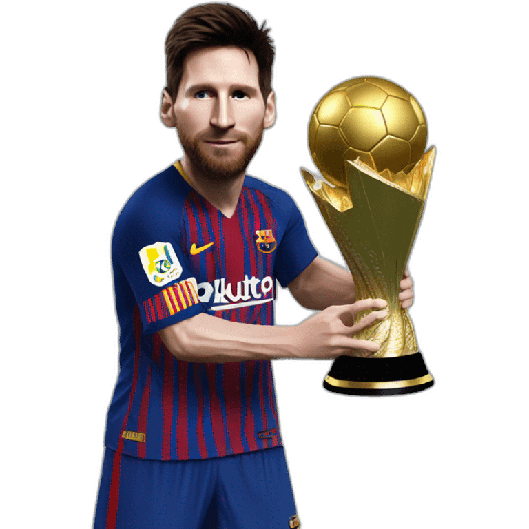 messi con la copa libertadores emoji