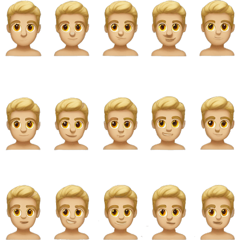 Boy blond boxer hairstyle  boxer emoji