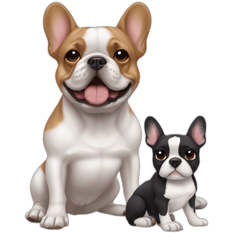 frenchie and dog emoji