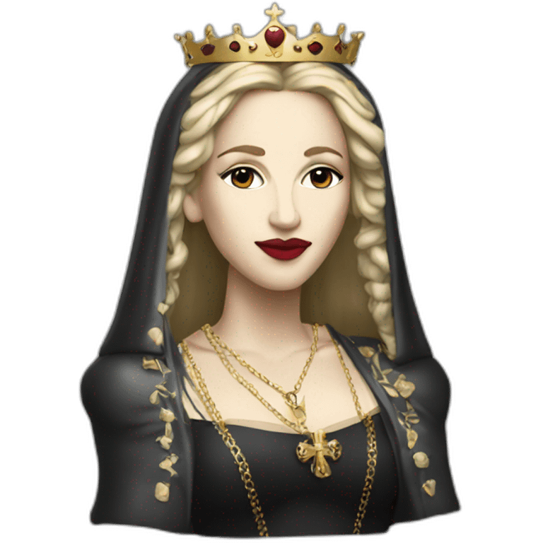 Madonna the Queen of pop emoji