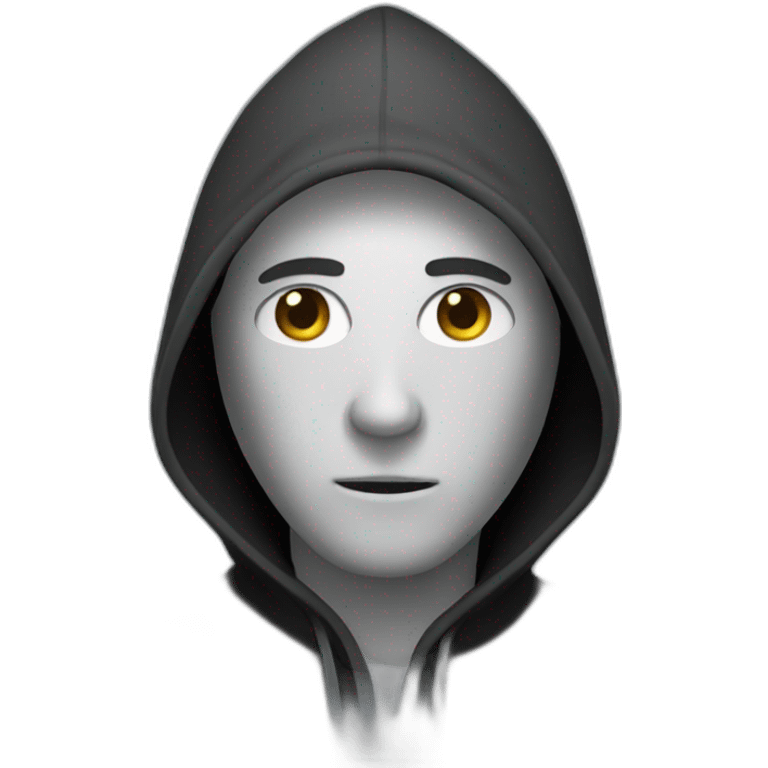 hooded man emoji