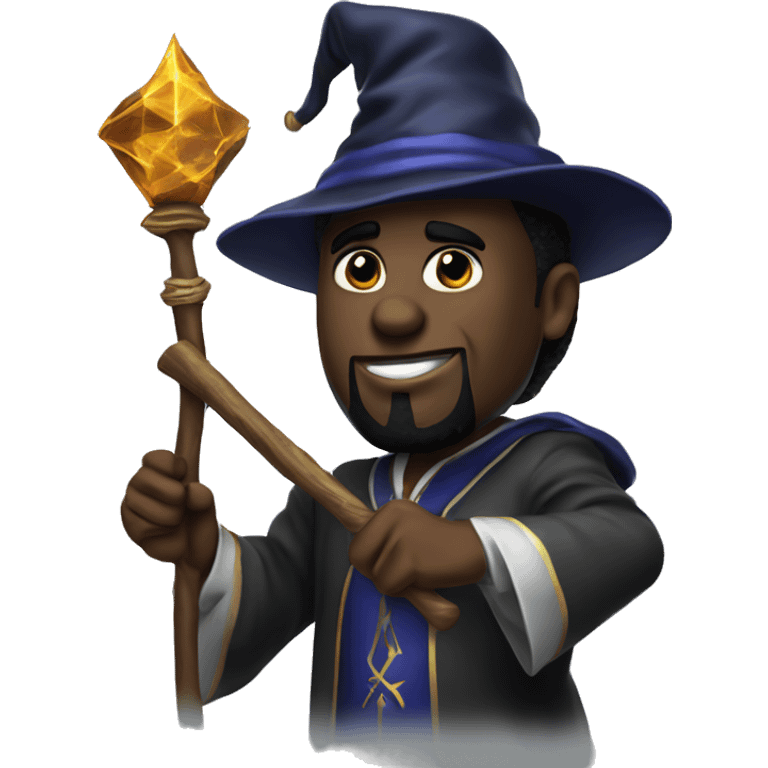 P diddy the wizard with a staff emoji