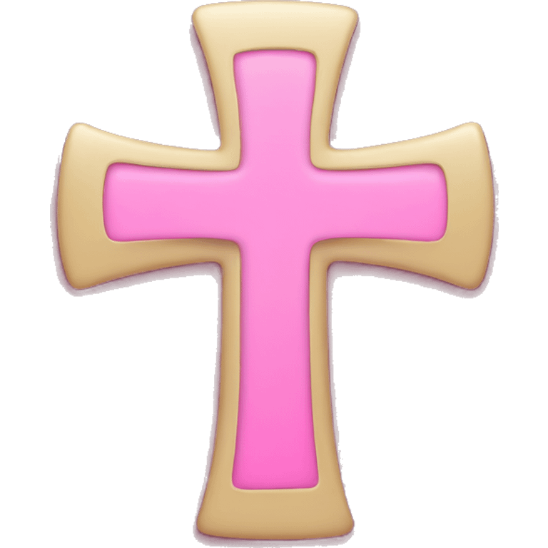 Pink cross emoji