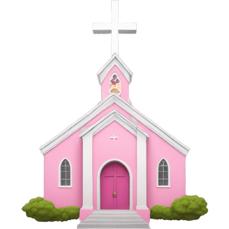 pink church cross emoji