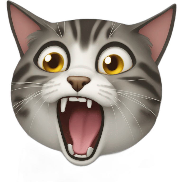 screaming cat emoji