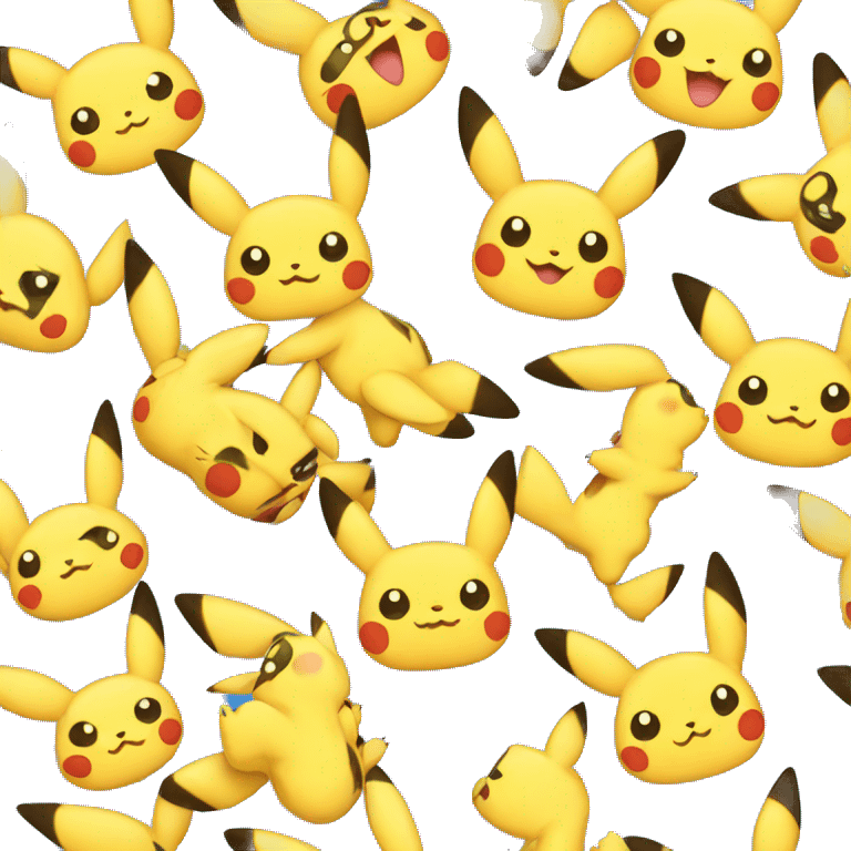 Pikachu stitch emoji