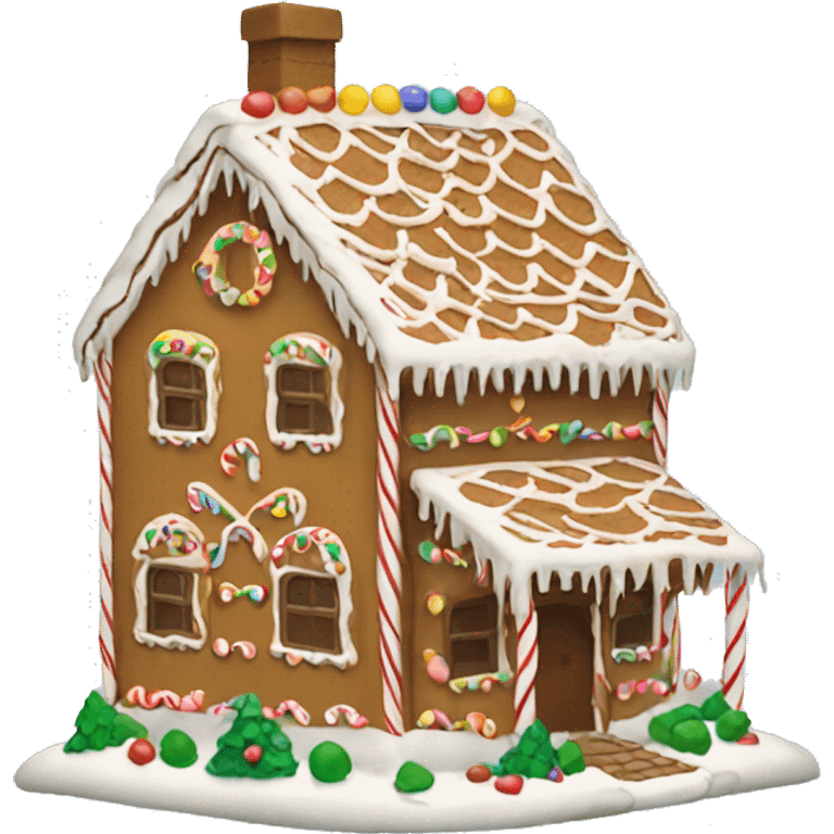 gingerbread house emoji