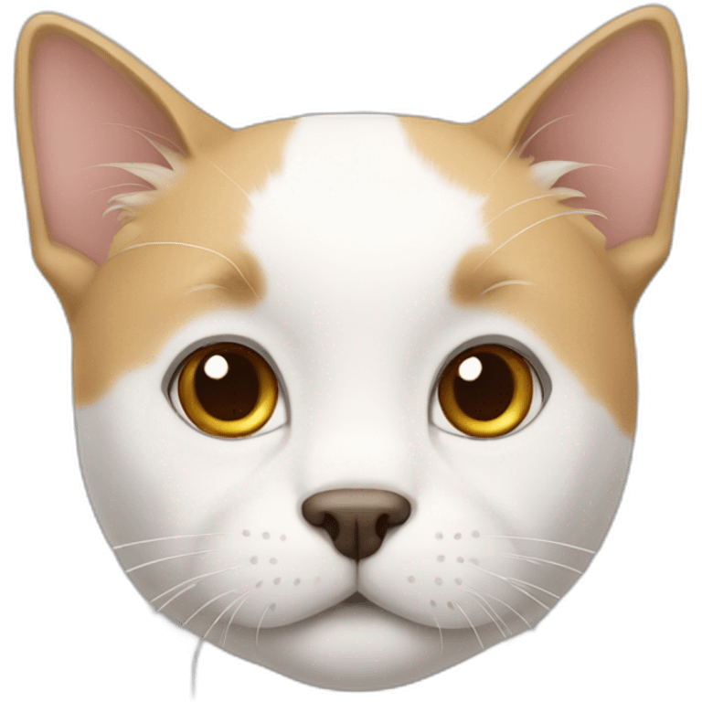 Dog white cat emoji