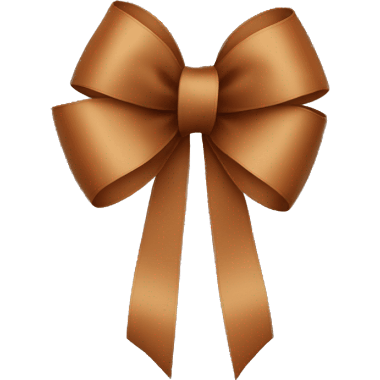 Brown ribbon bow  emoji