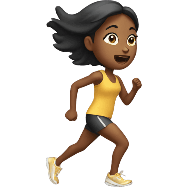 girl running emoji