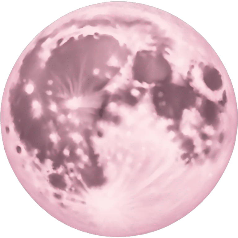 pastel pink moon emoji