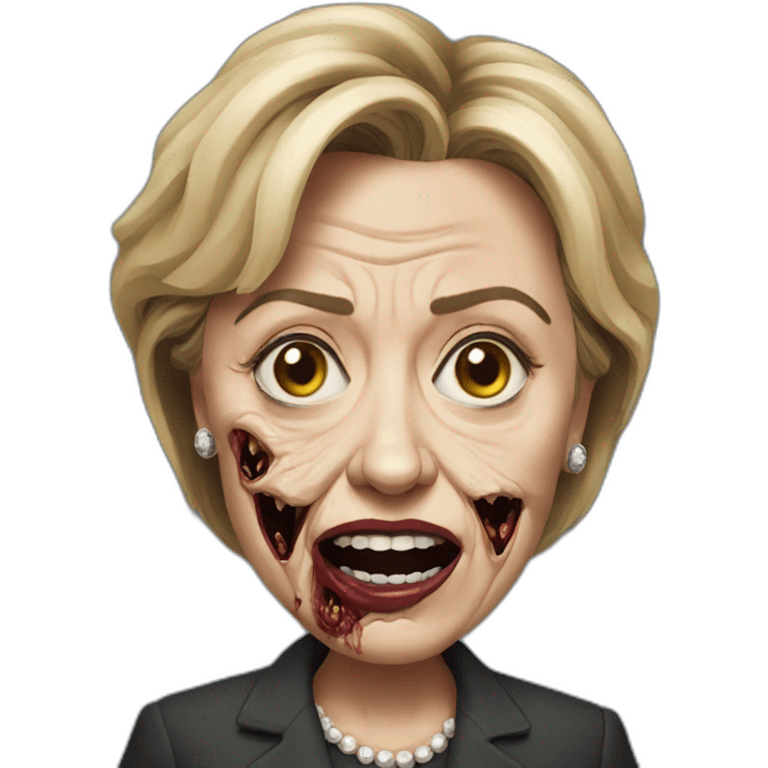 Hillary-clinton-zombie emoji