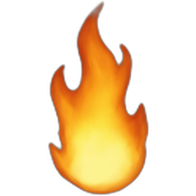 Ultra realistic fire emoji