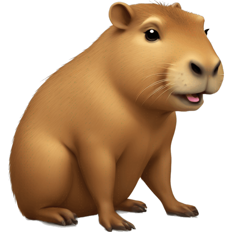 Capybara doing homework  emoji