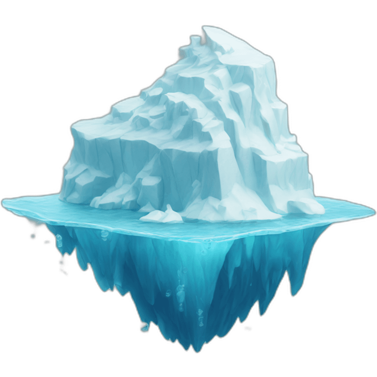 iceberg-mostly-underwater emoji