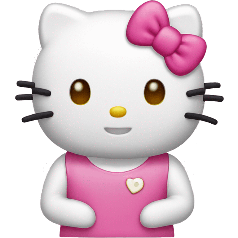 Pink hello kitty emoji