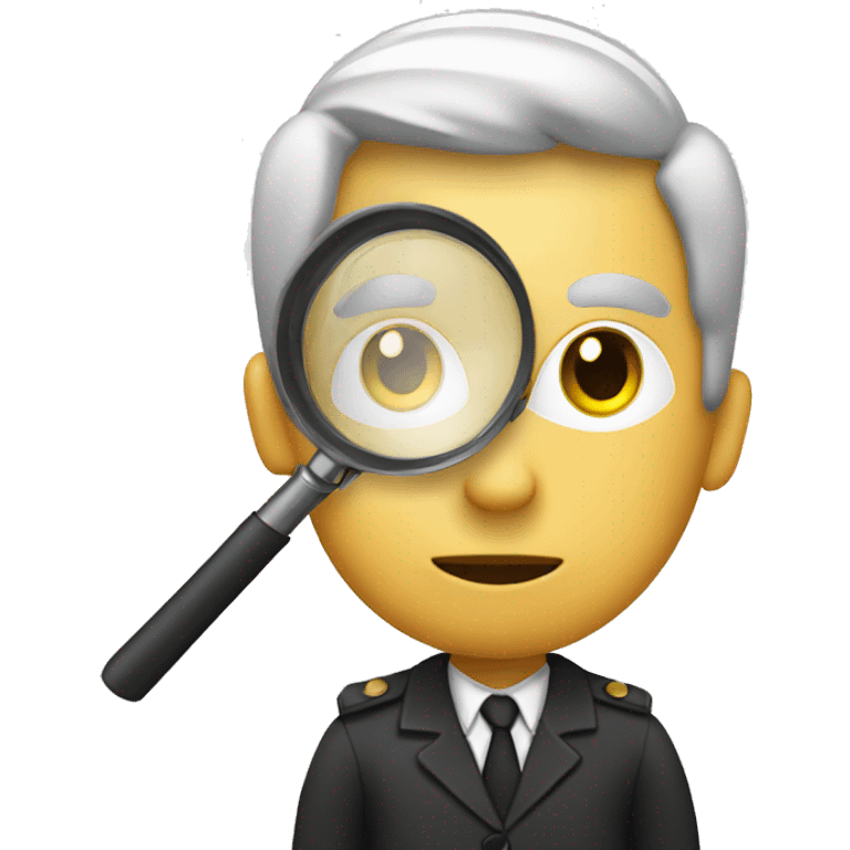 investigator with a magnifying glass emoji