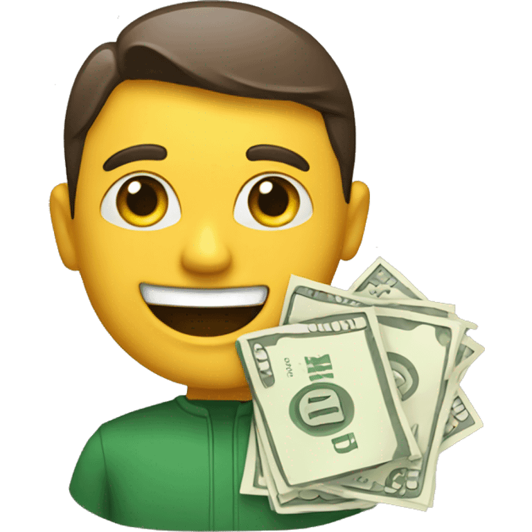 Customers with money  emoji