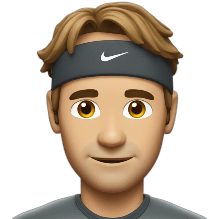 Roger federer with sweat band detailed emoji