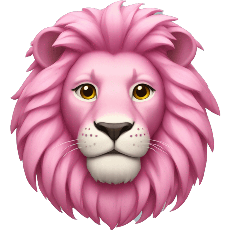 Pink lion  emoji