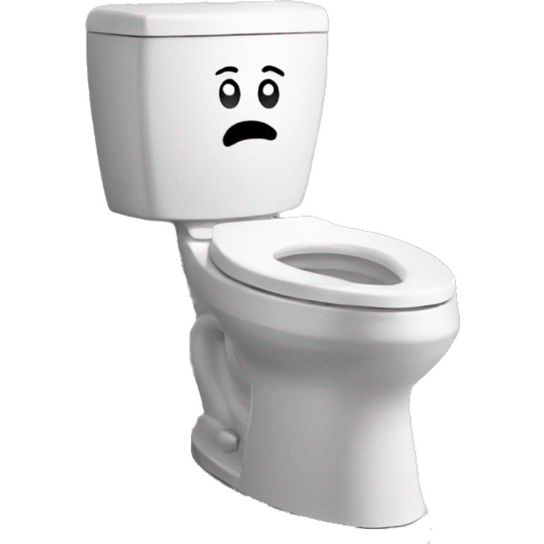 Toilet with a face on it emoji