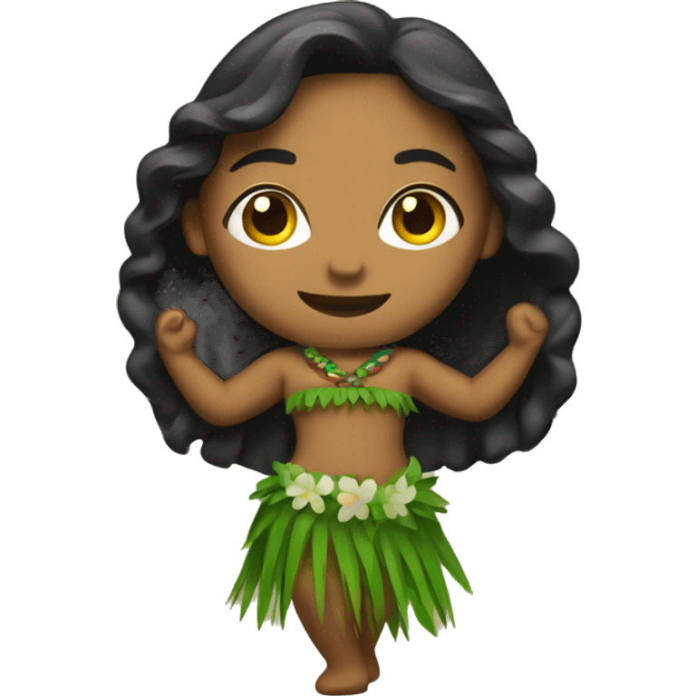 Hula dancer  emoji