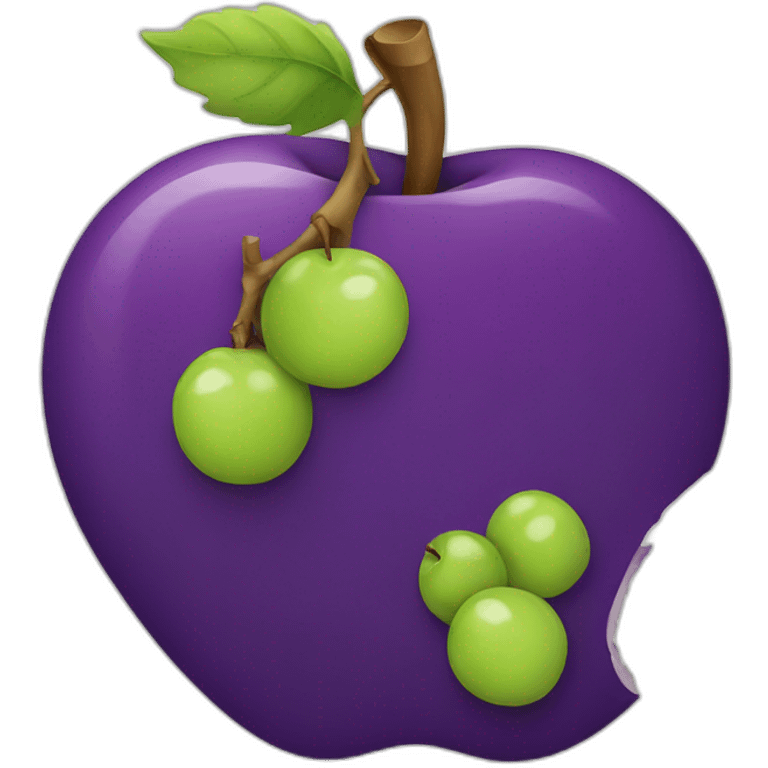 apple-logo-but-grape emoji