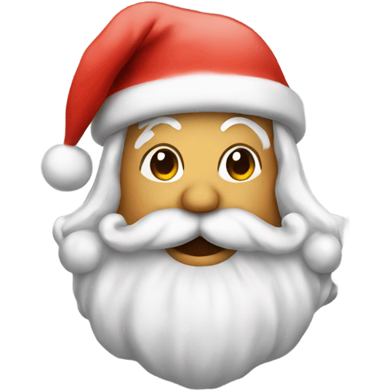 Santa with a mushroom head emoji