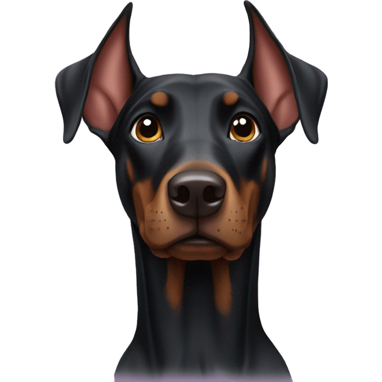 Black Doberman emoji