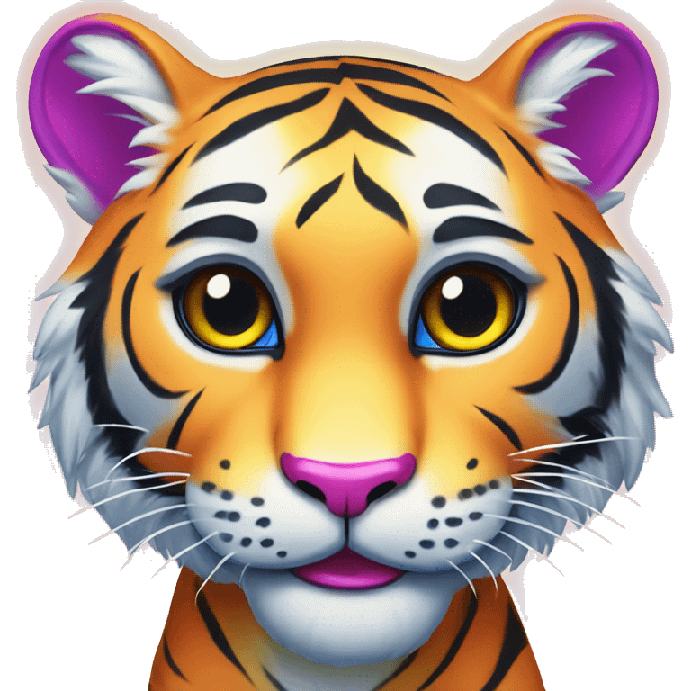 lisa frank tiger emoji