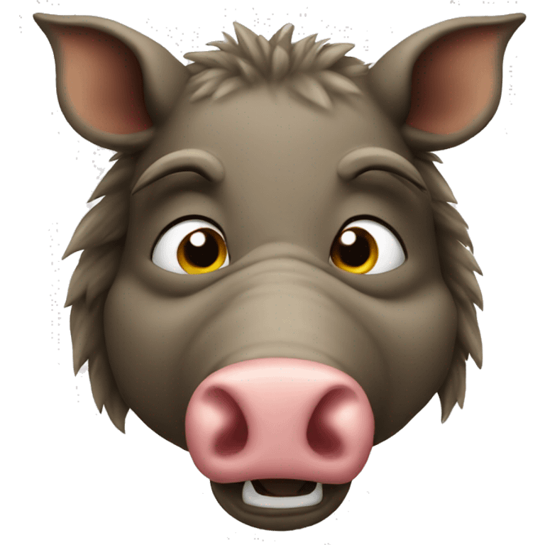 boar,  emoji