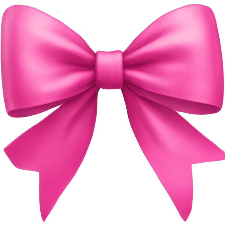 Pink Christmas bow emoji