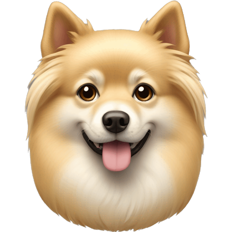 blond colored pomeraninan dog emoji