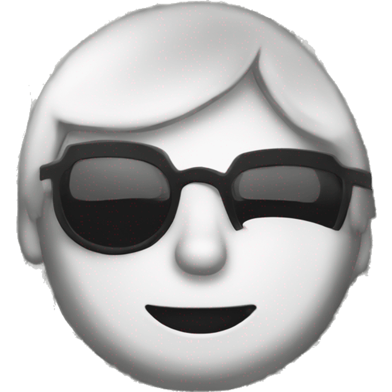 Ladron blanco y negro con dinero emoji