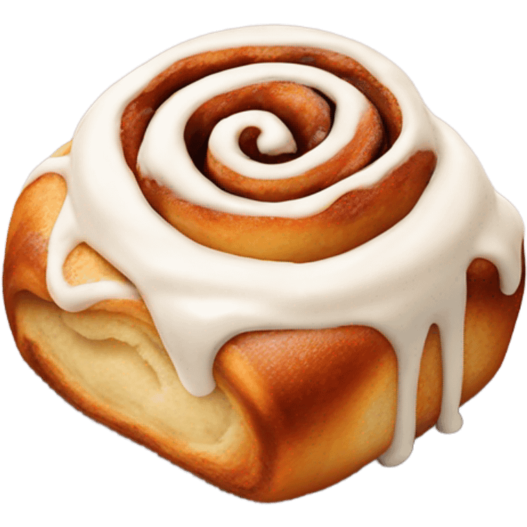 Cinnamon roll with icing emoji