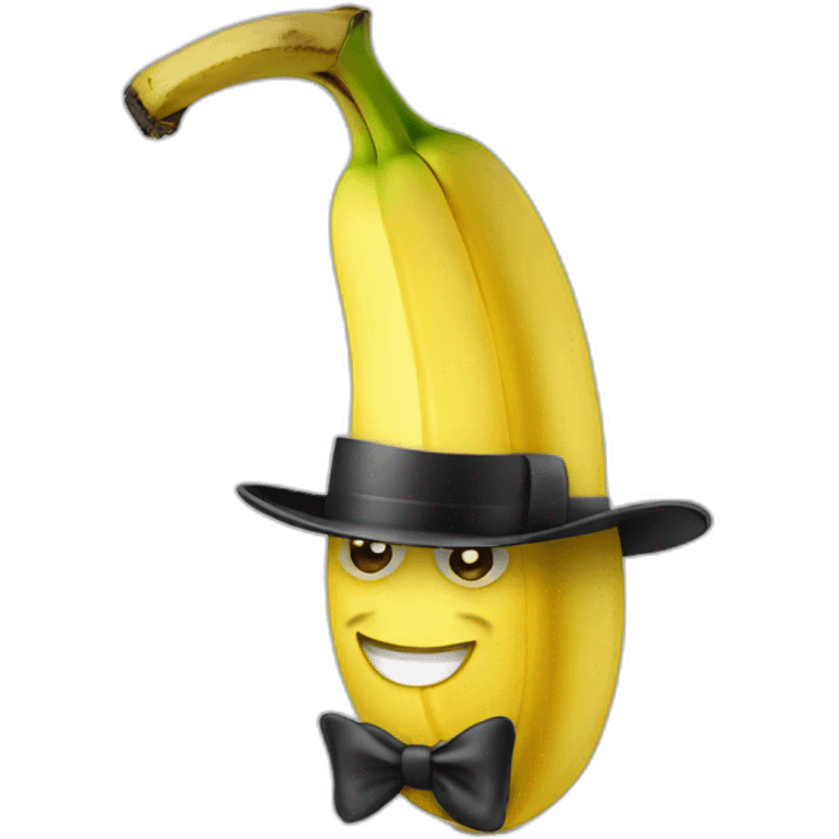 banana wearing a tophat emoji