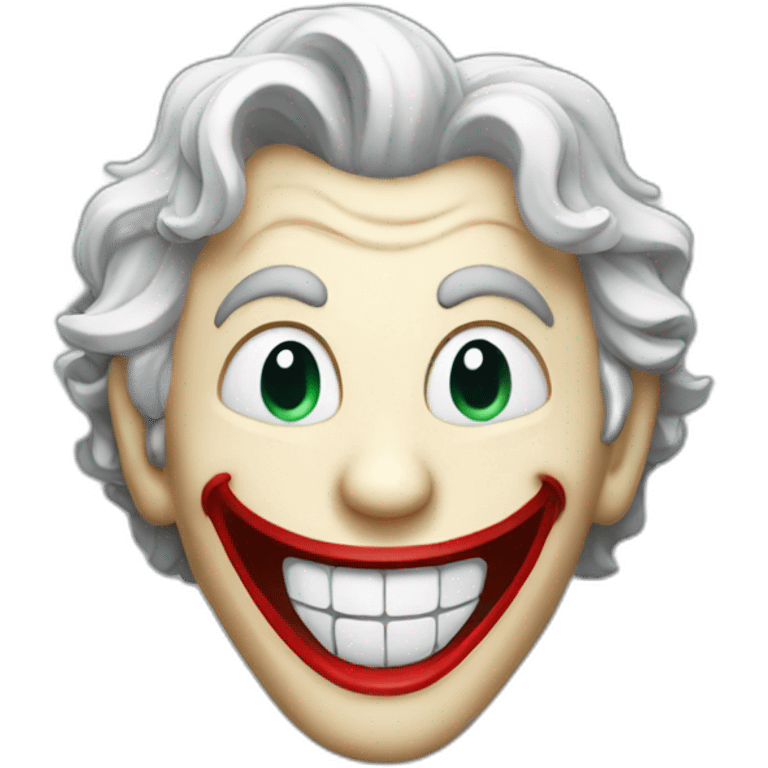 Smiling joker shape  emoji