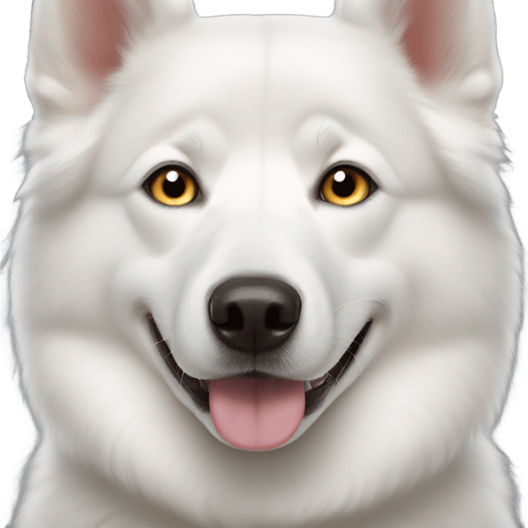 white husky dog with heterochromia  emoji