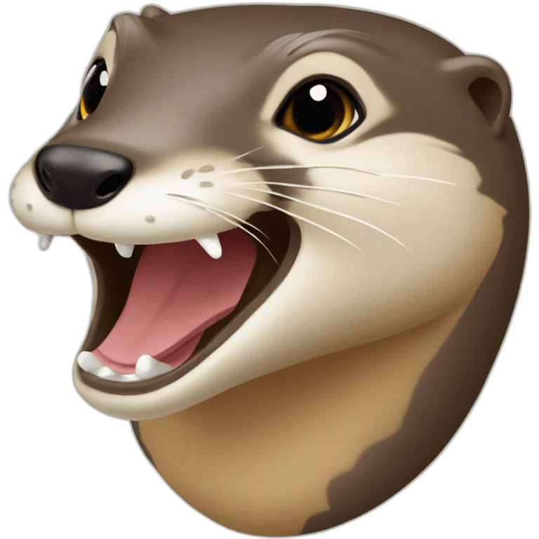 Loutre sur une tortu emoji