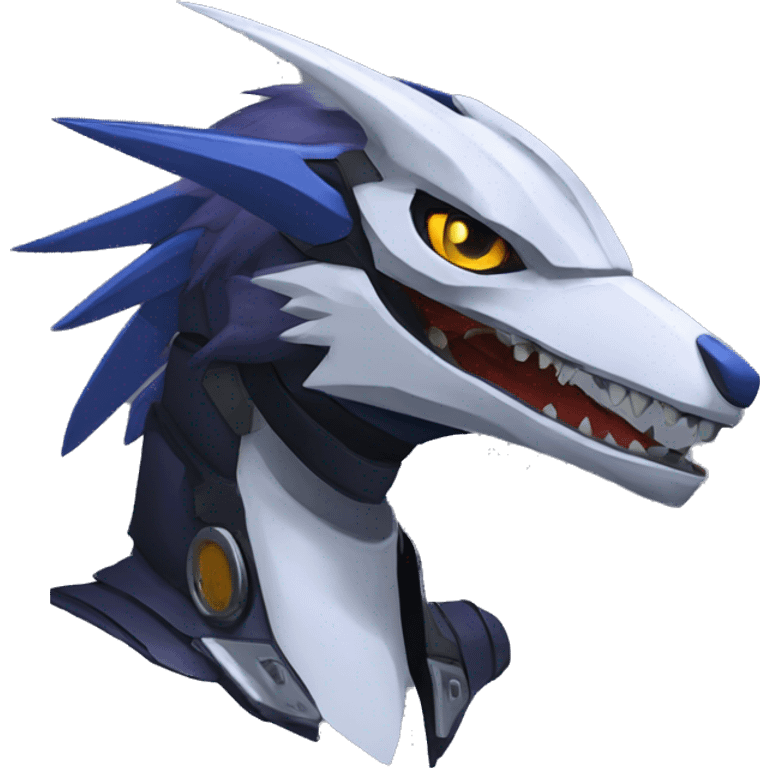 Edgy Anthro Futuristic Mechanical Sergal-raptor-nargacuga-vernid emoji