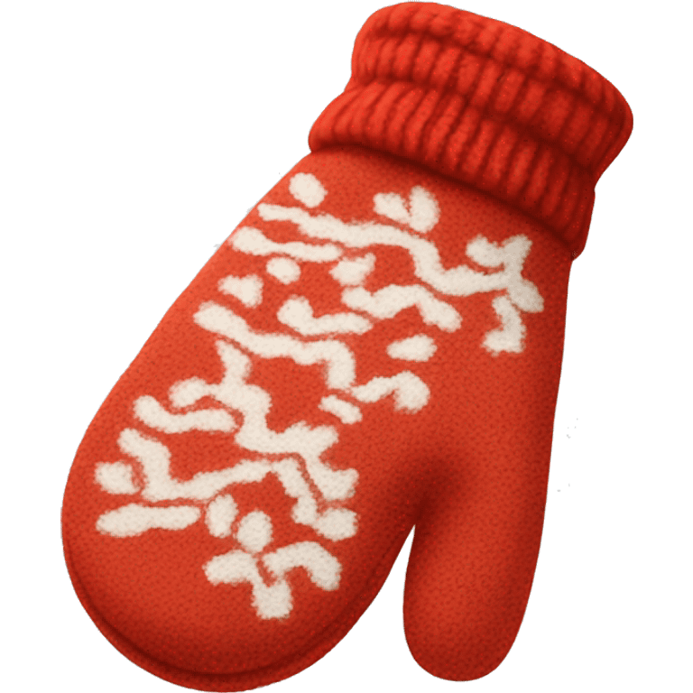 Red mittens emoji