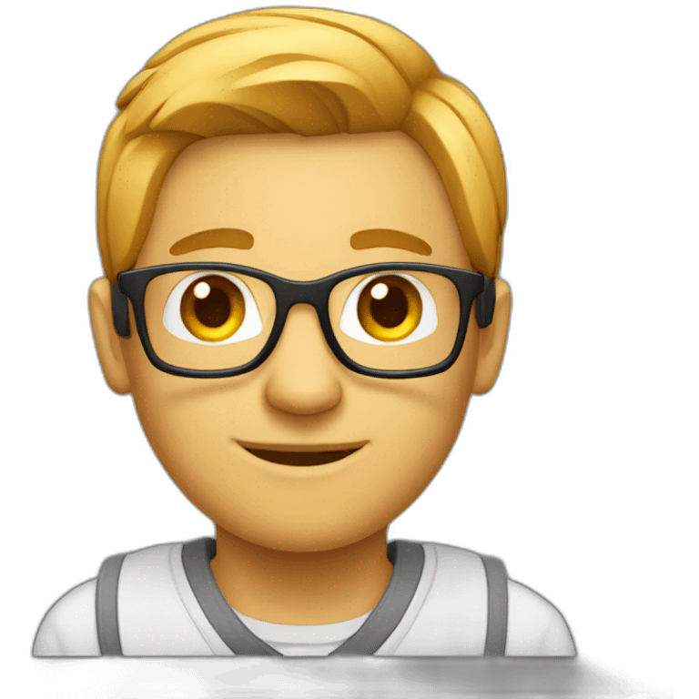 Nerd software engineer emoji