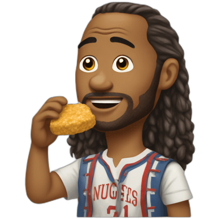 forrest gump eating nuggets emoji