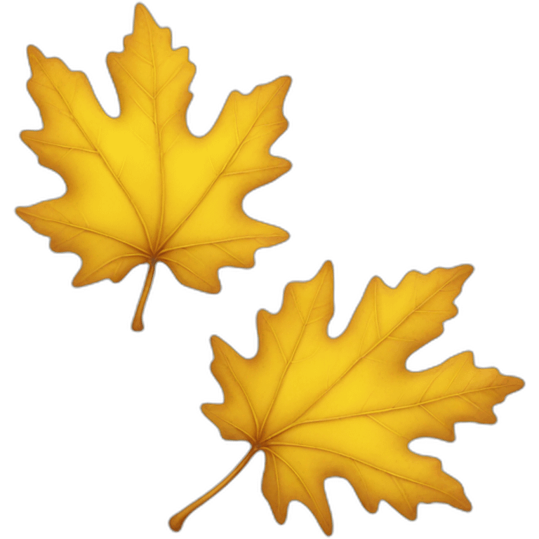 yellow fall leaf emoji