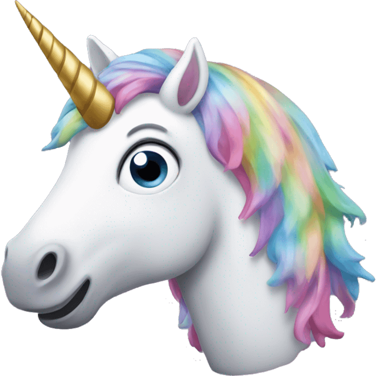 Surprised unicorn emoji