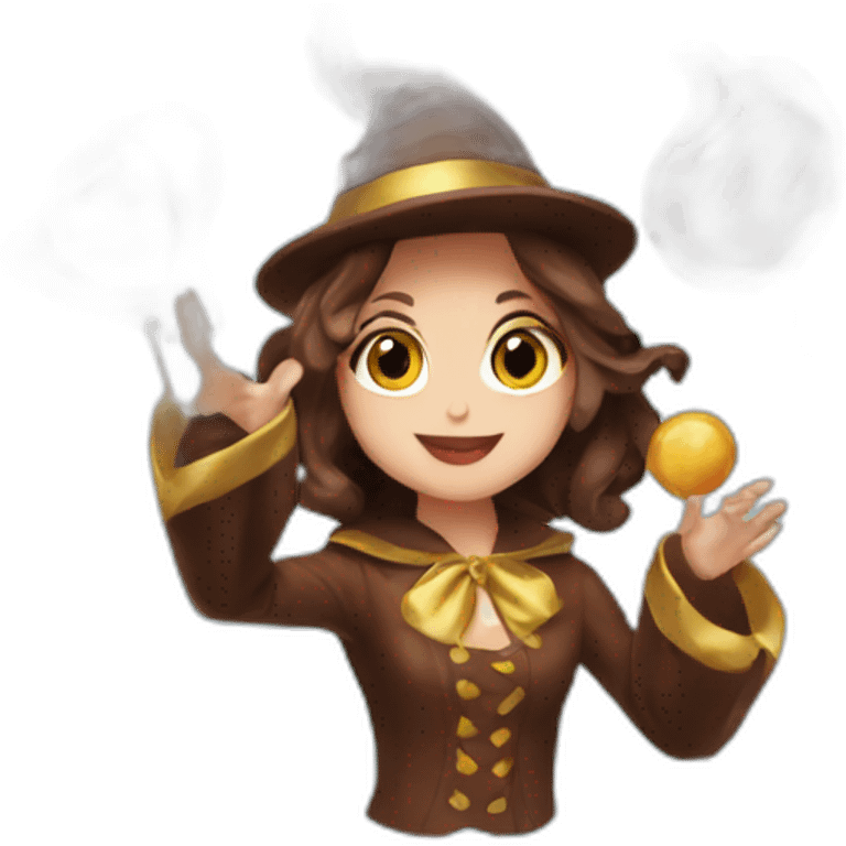 chocolate magician girl emoji