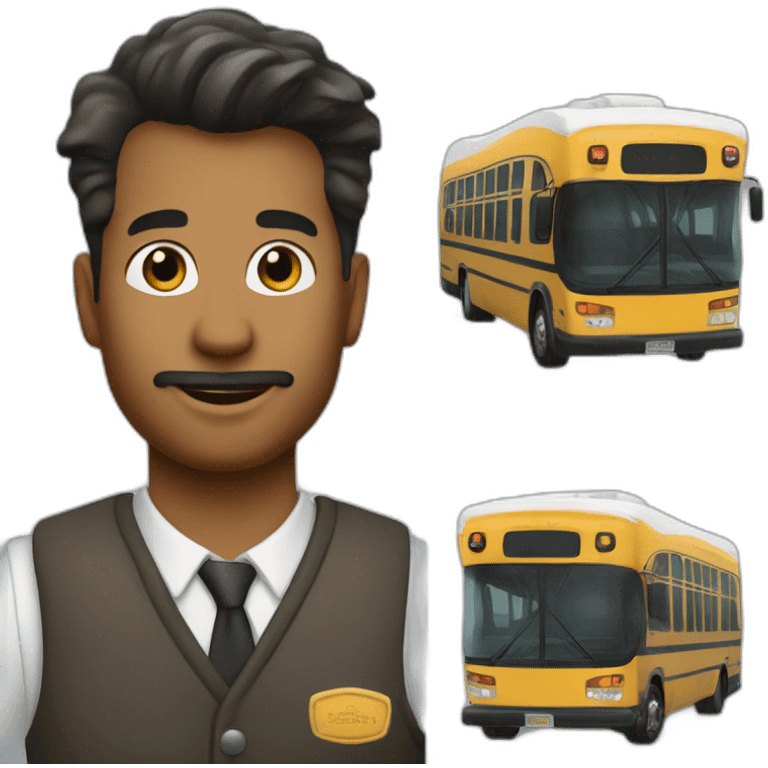 poutine bus driver emoji