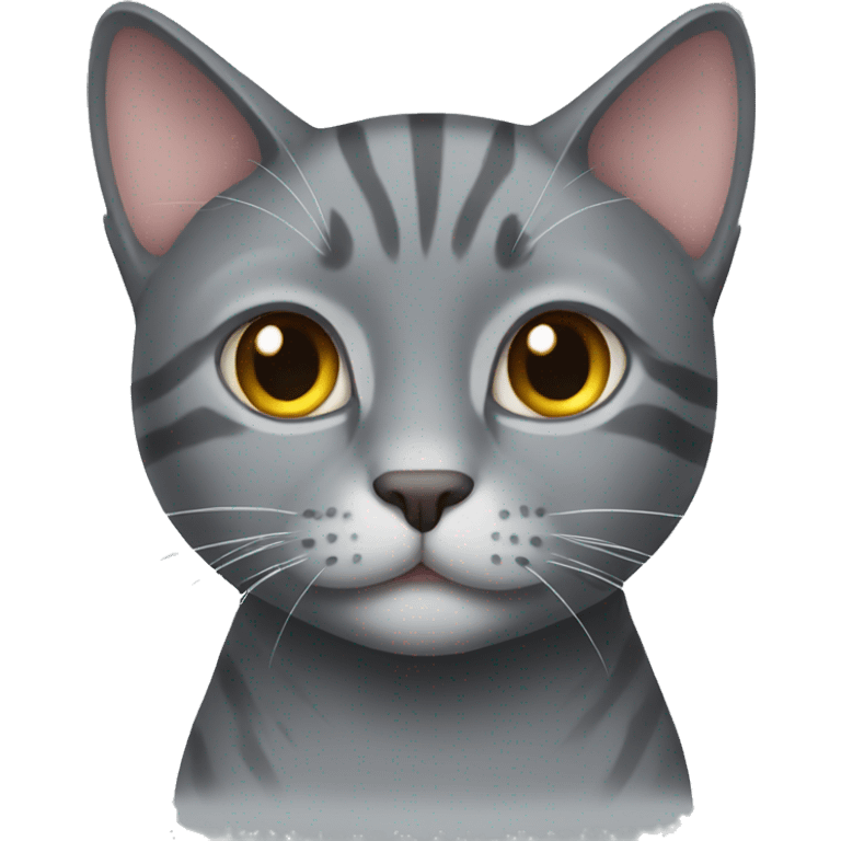 Gray cat emoji