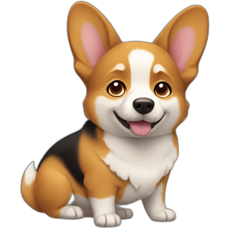 CORGY DOG TALE emoji